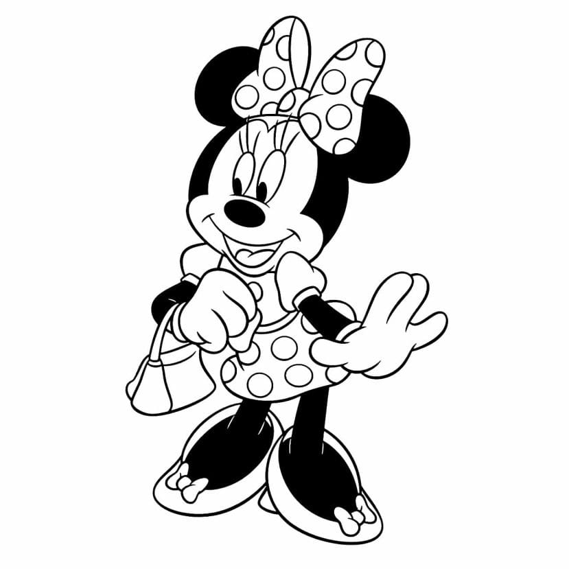 minnie para colorir 2