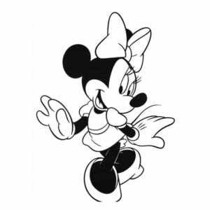 minnie para imprimir e colorir