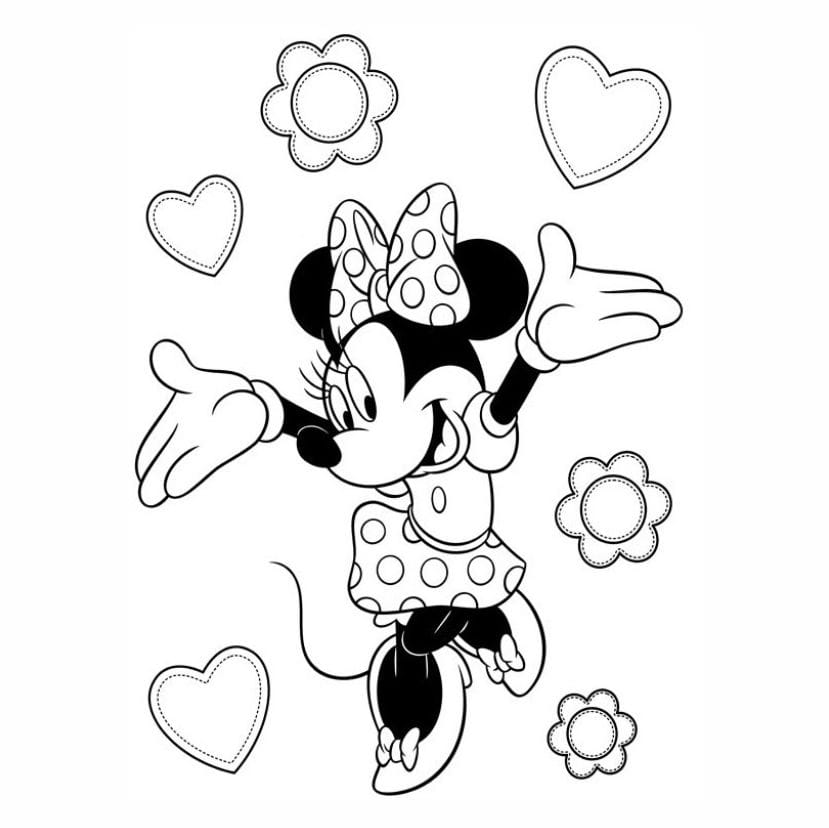 minnie para colorir 4