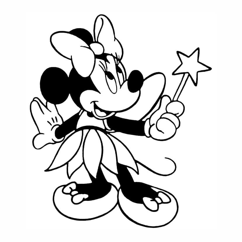 minnie para colorir 6