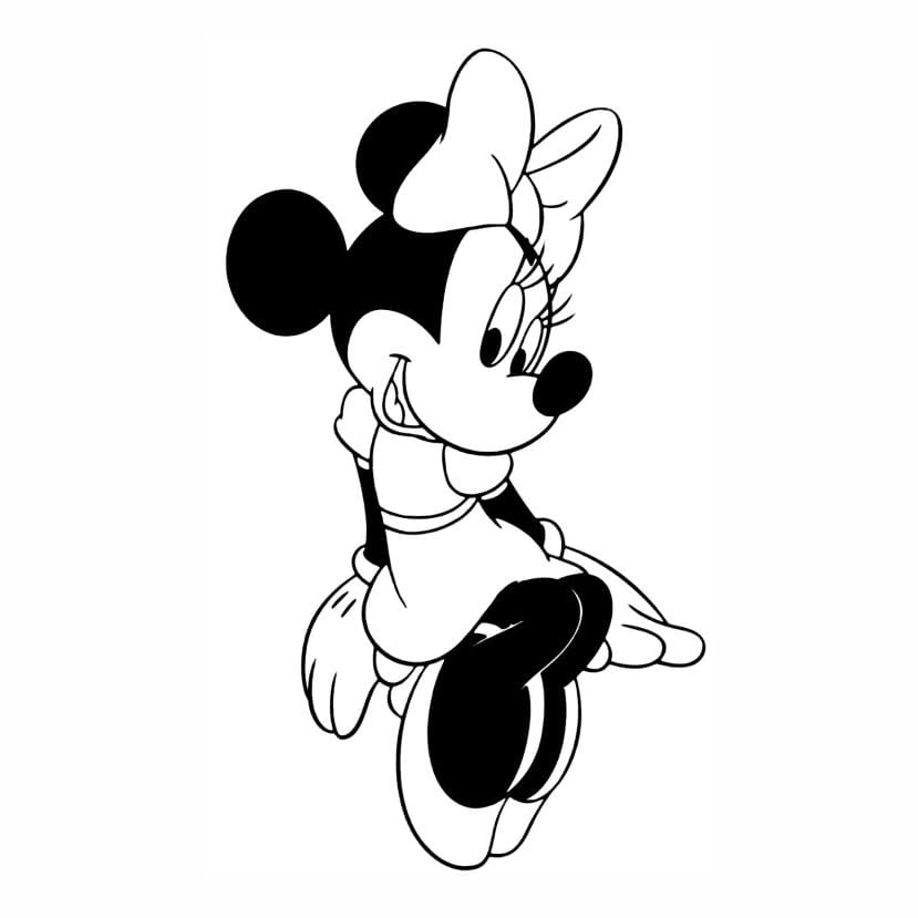 minnie para colorir 7