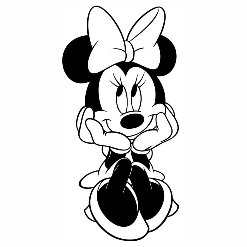 minnie para colorir 8