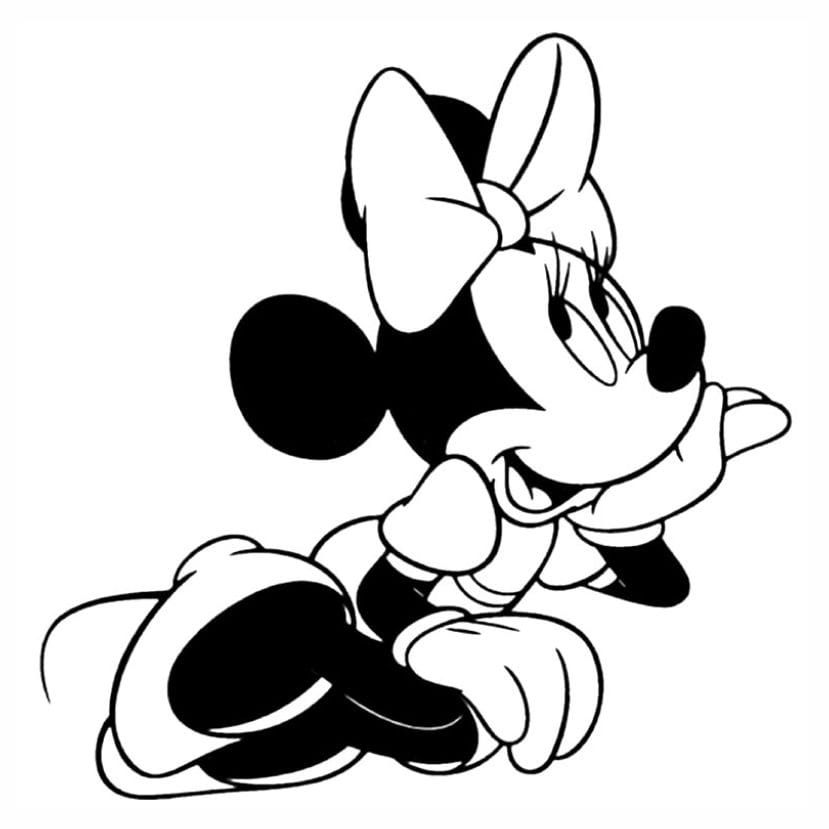 minnie para colorir 9