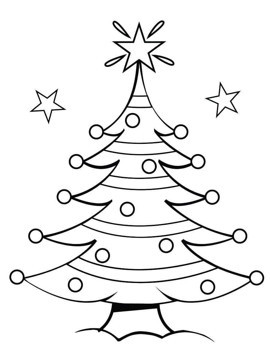 Árvore de Natal para colorir - Imprimir Desenhos