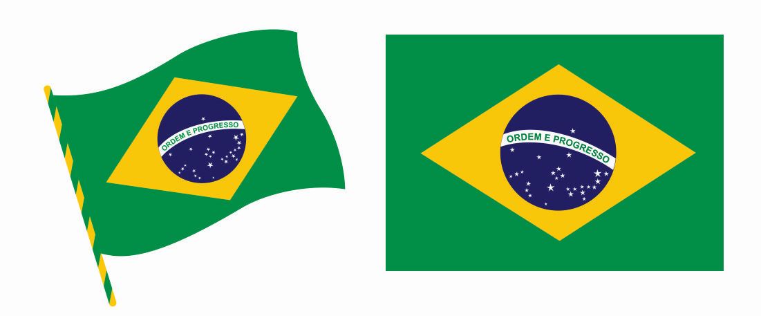 Desenhos da bandeira do Brasil para colorir