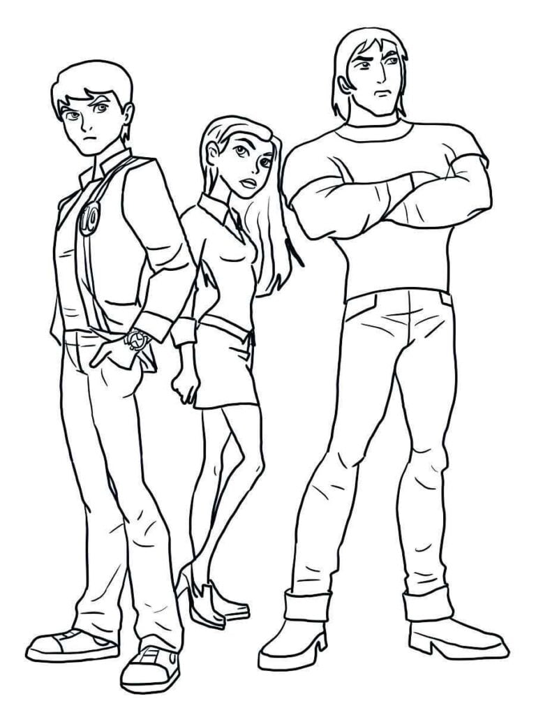 desenhos de ben 10 para colorir