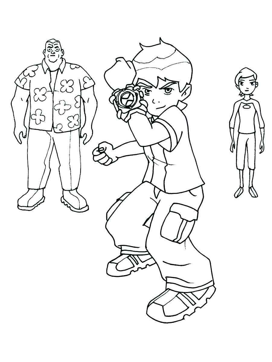 desenhos para colorir e imprimir do ben 10