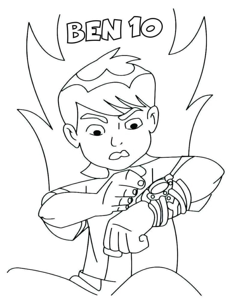 desenho de ben 10 para colorir