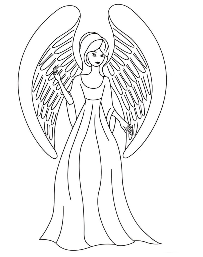 desenho de anjo para colorir 78