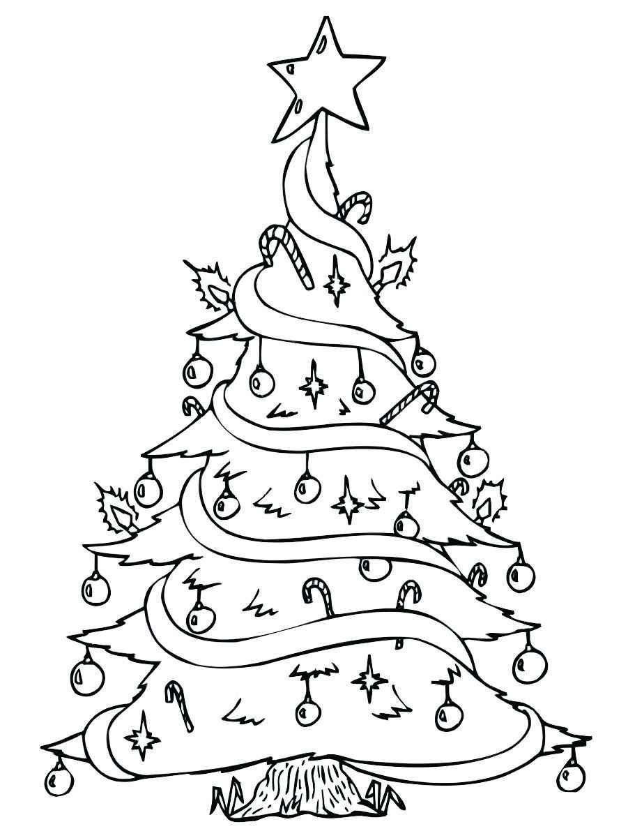 Desenho de Árvore de natal para Colorir - Colorir.com