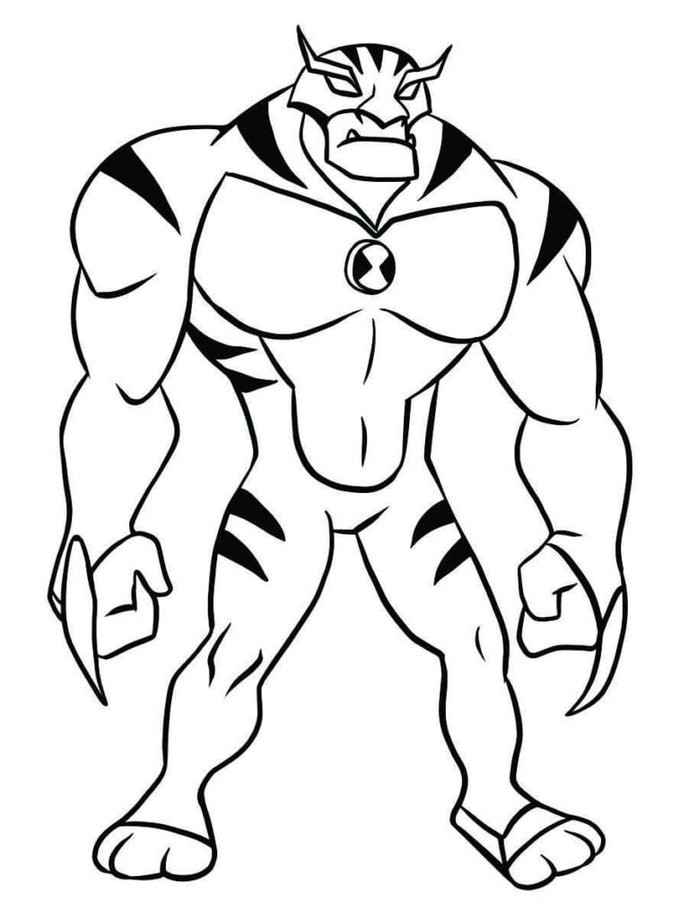 monstro ben 10 para colorir