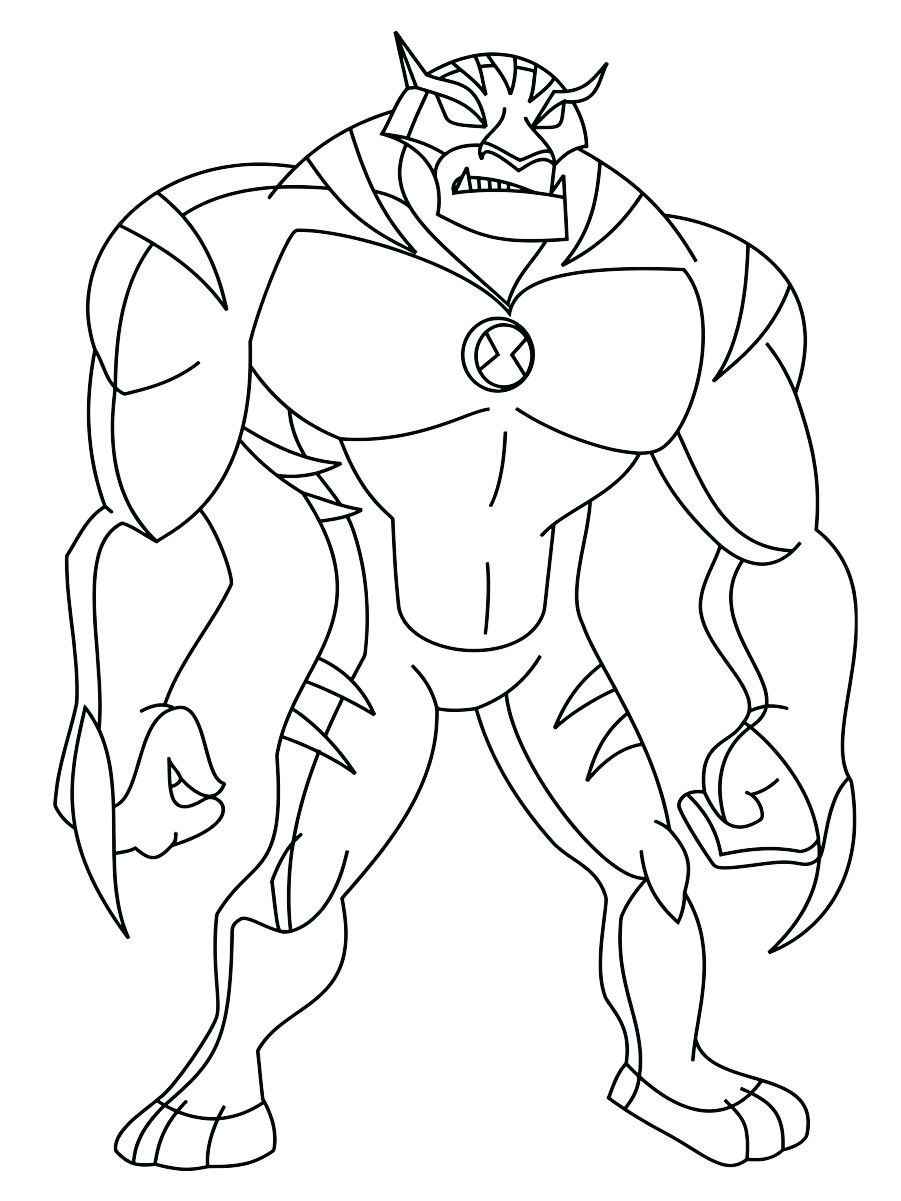 desenho de monstro do ben 10 para colorir