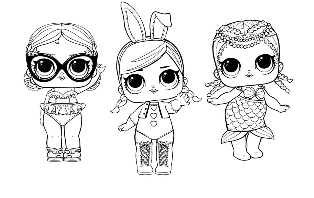 LOL Surprise desenhos para colorir imprimir e pintar dessas lindas bonecas  - Desenhos para pintar e colorir