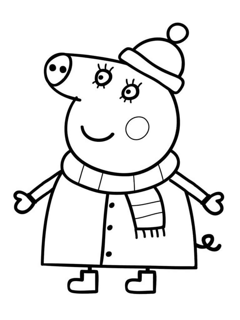 Peppa Pig coloring page