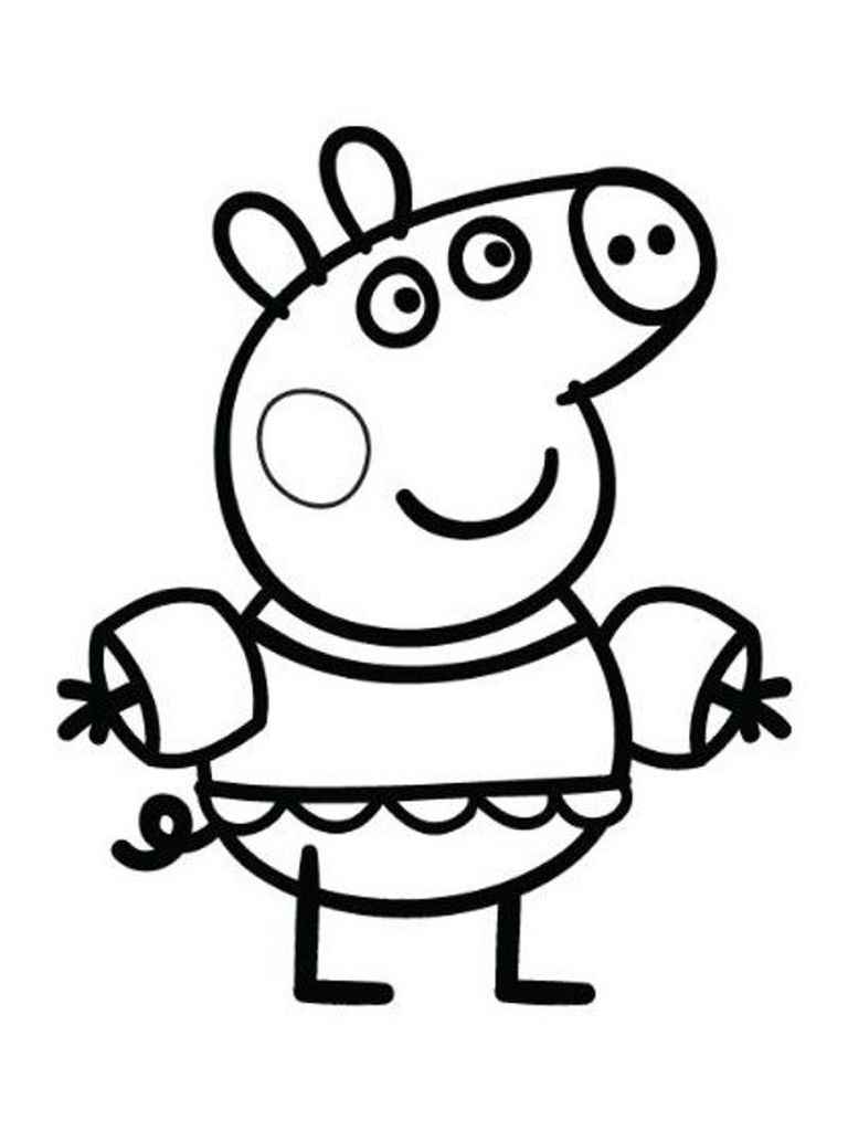 98 desenhos da Peppa Pig para colorir