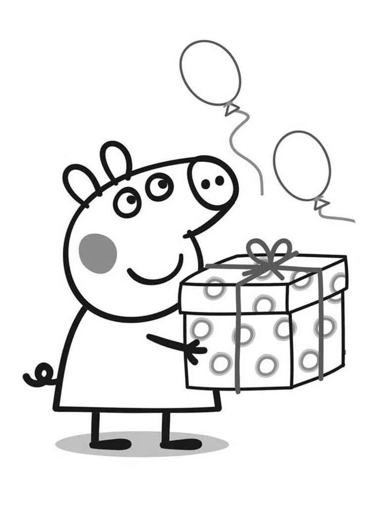 98 desenhos de Peppa Pig para colorir