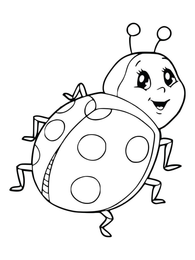 Ladybug fofa para colorir - Imprimir Desenhos