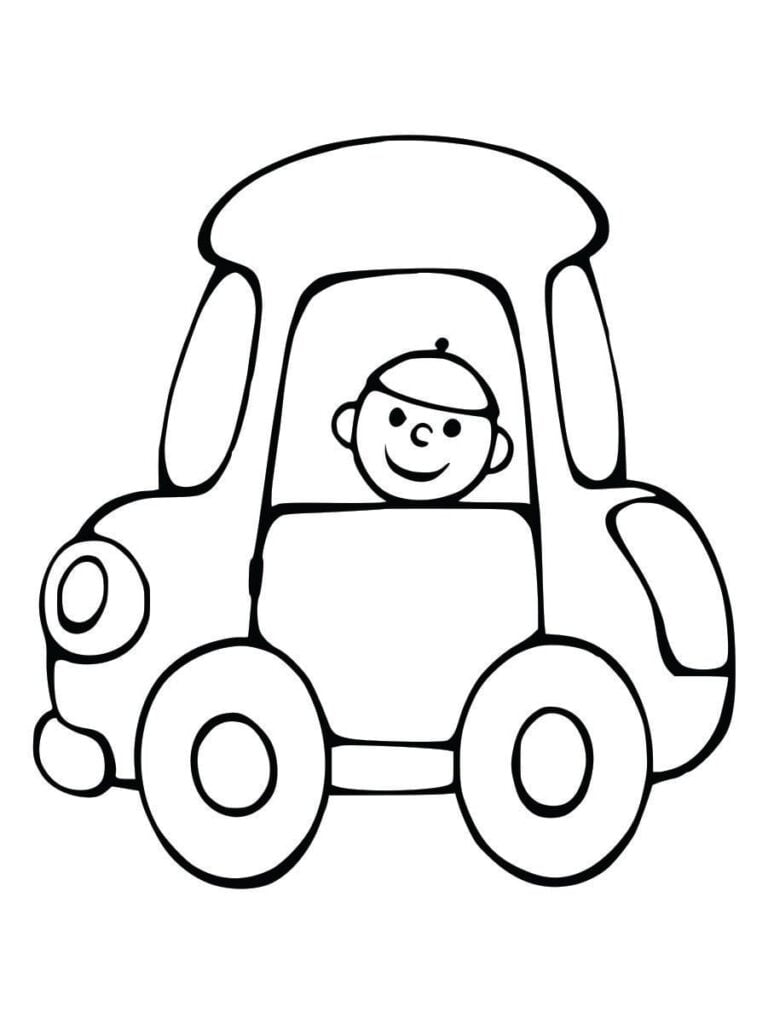 desenho infantil de carro para imprimir