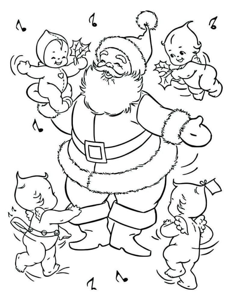 desenho do papai noel para colorir e imprimir