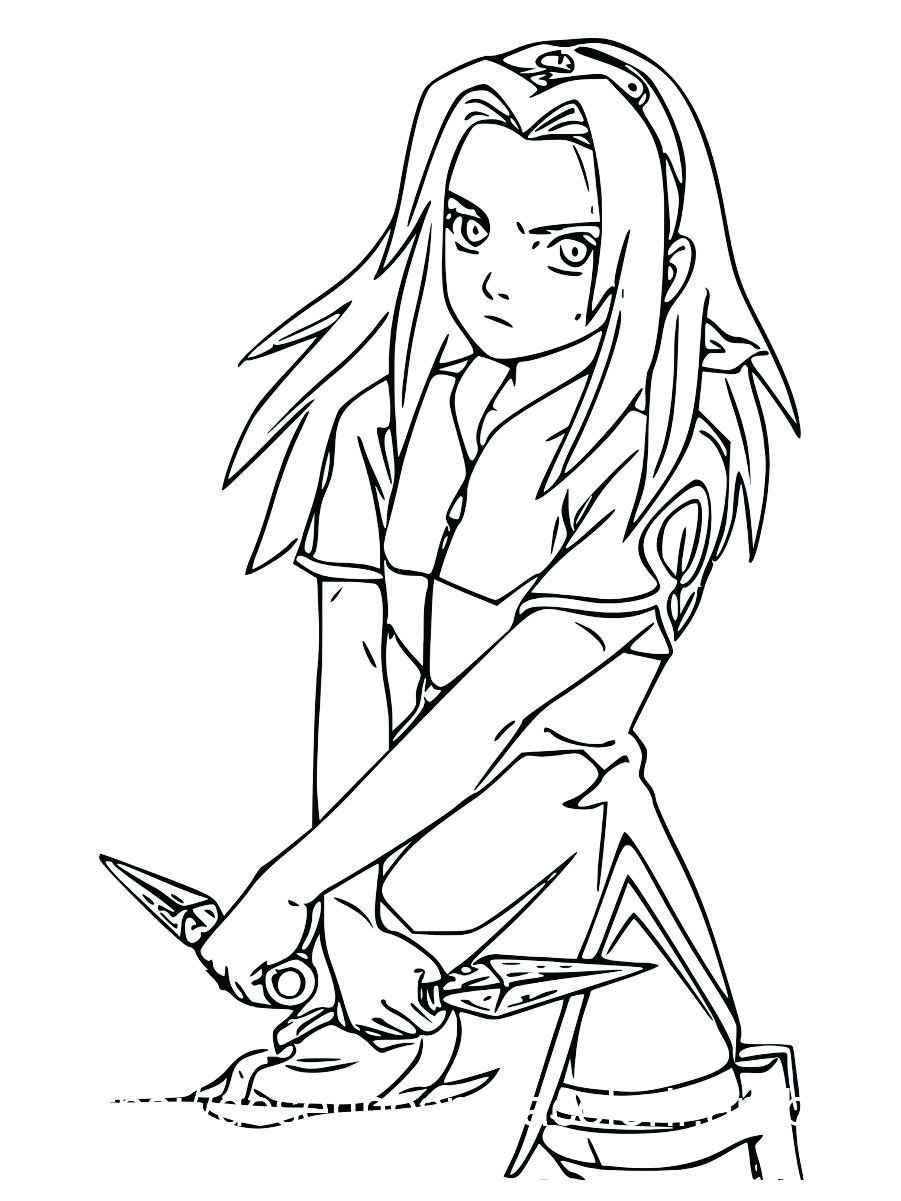 naruto anime para colorir 95