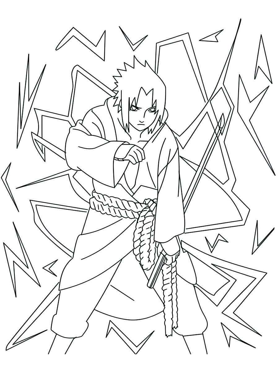 anime naruto para colorir 97