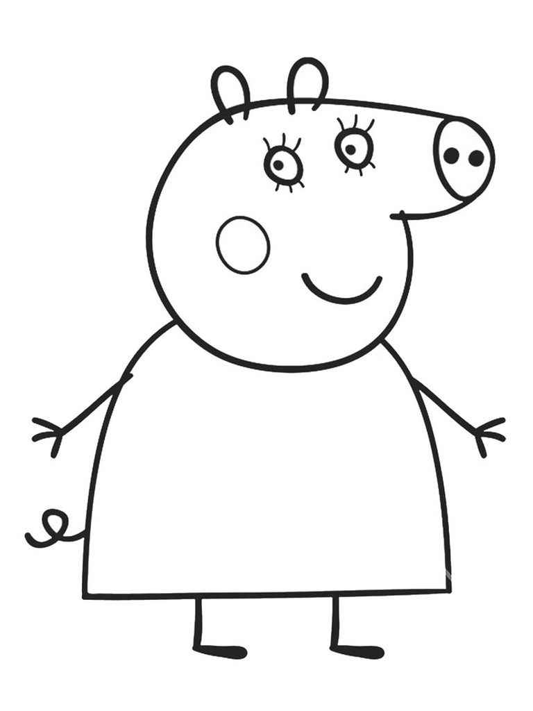 Desenhos para colorir Peppa Pig  Peppa pig coloring pages, Peppa pig  colouring, Peppa pig