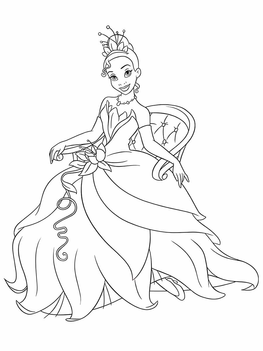 desenho para colorir princesa 36