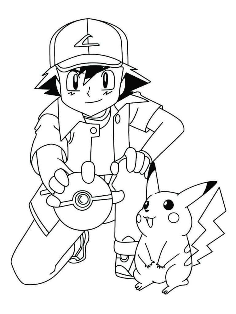 desenho para colorir e pintar pokemon 101