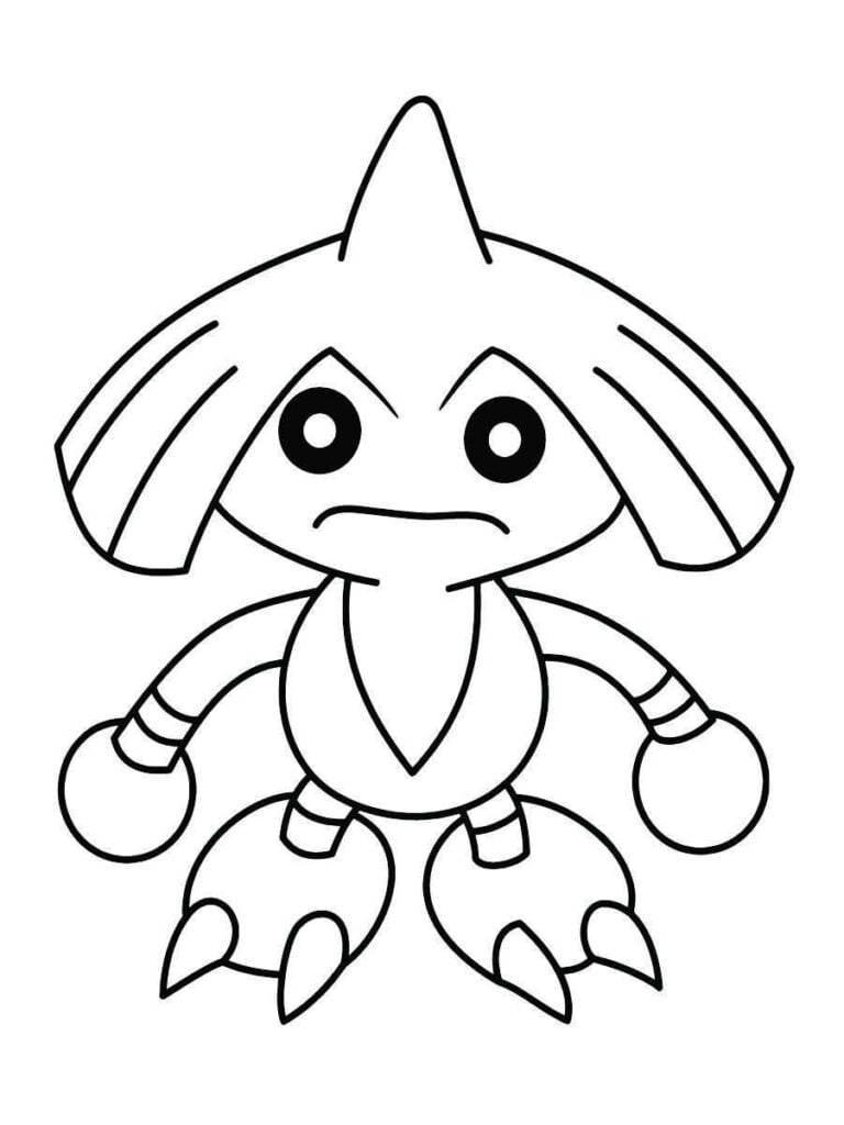 desenho para colorir e pintar pokemon 104