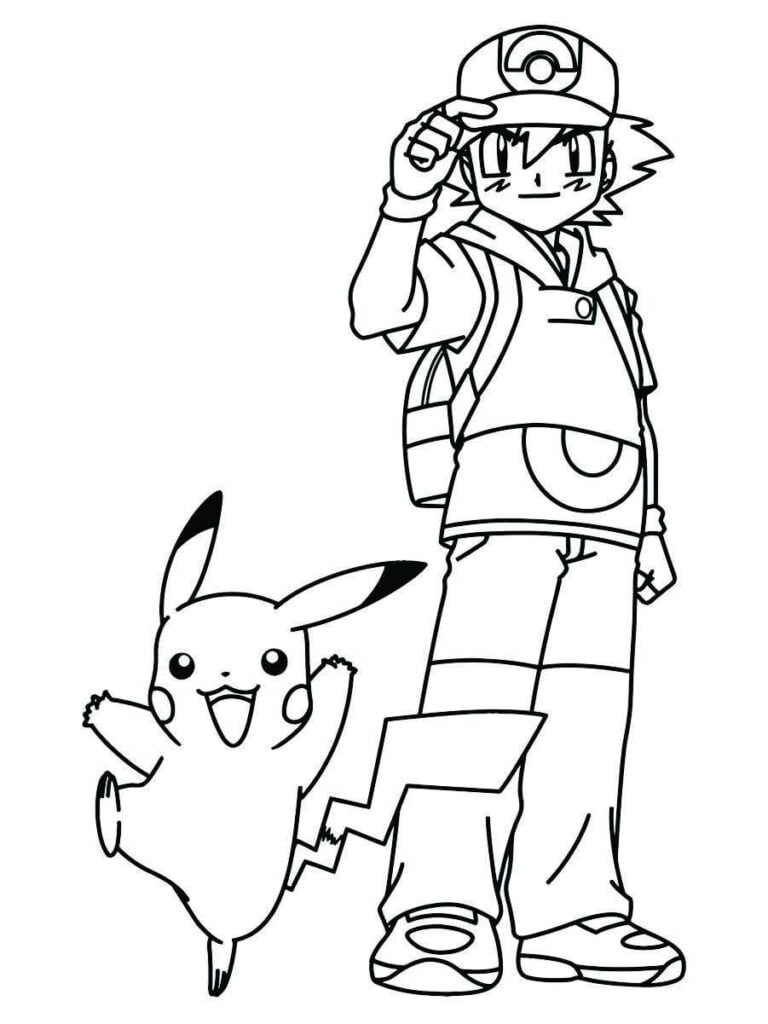 desenho para colorir e pintar pokemon 105