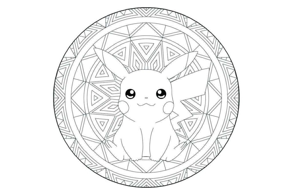 desenho para colorir e pintar pokemon 106