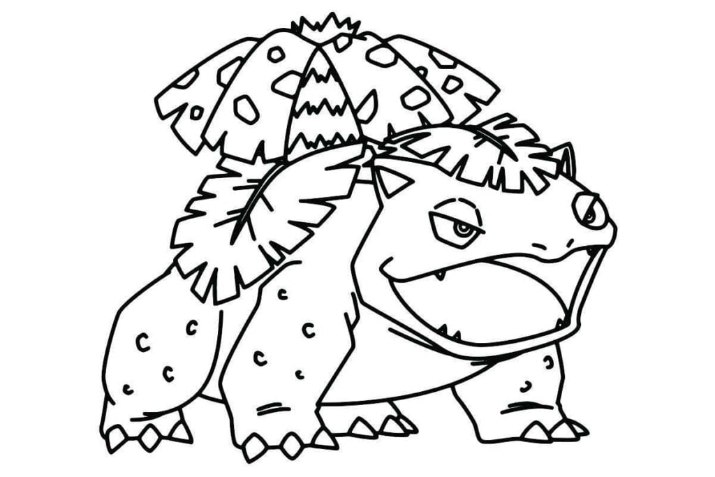 desenho para colorir e pintar pokemon 113