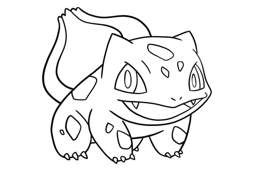 desenho para colorir e pintar pokemon