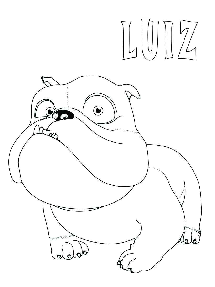 desenho para colorir de Luiz do filme Rio