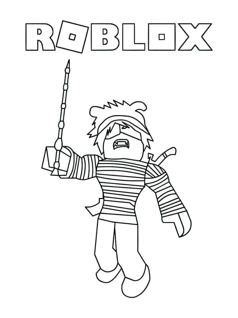 94 desenhos de Roblox para colorir