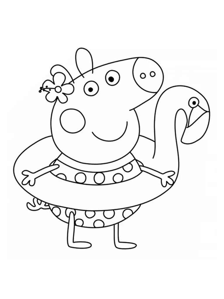 Desenhos de Família Peppa Pig para Colorir e Imprimir 