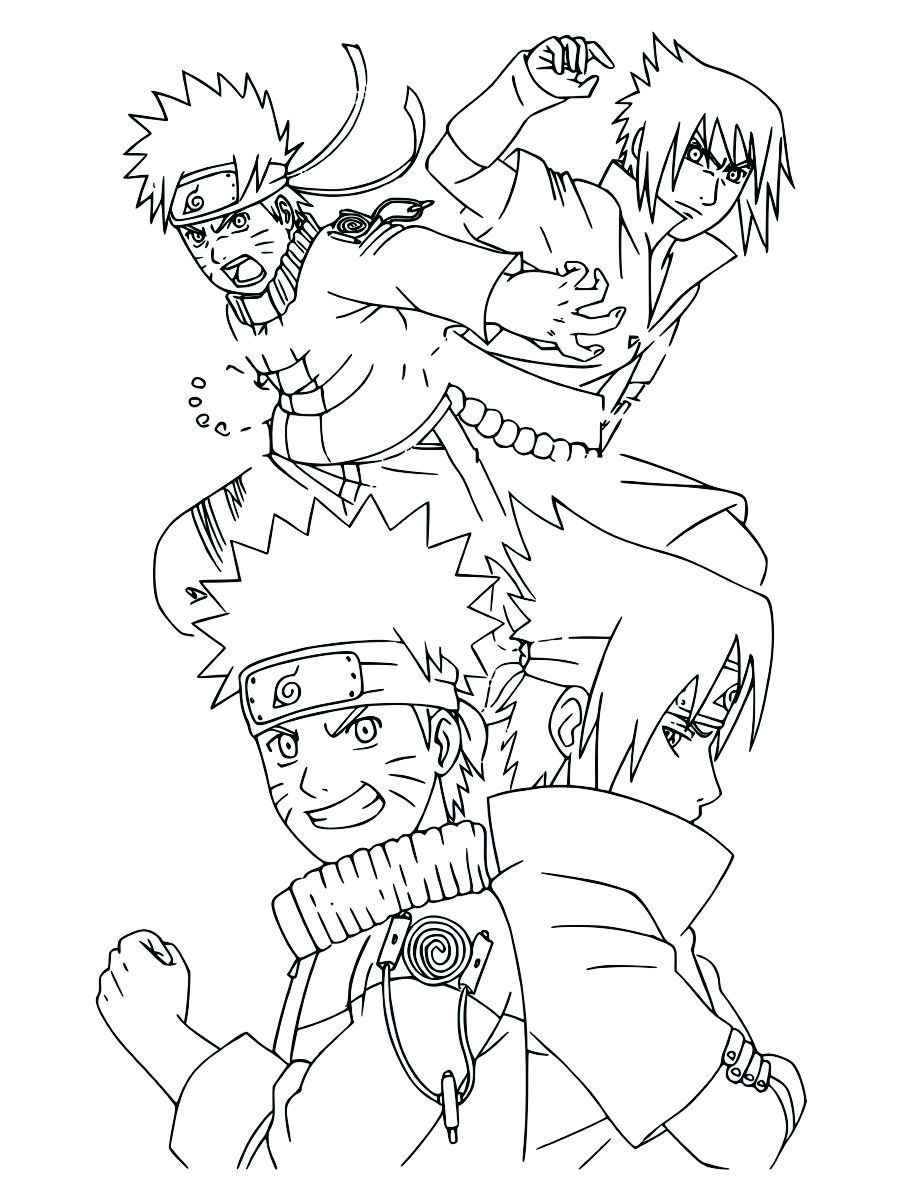 desenhos naruto para colorir e imprimir