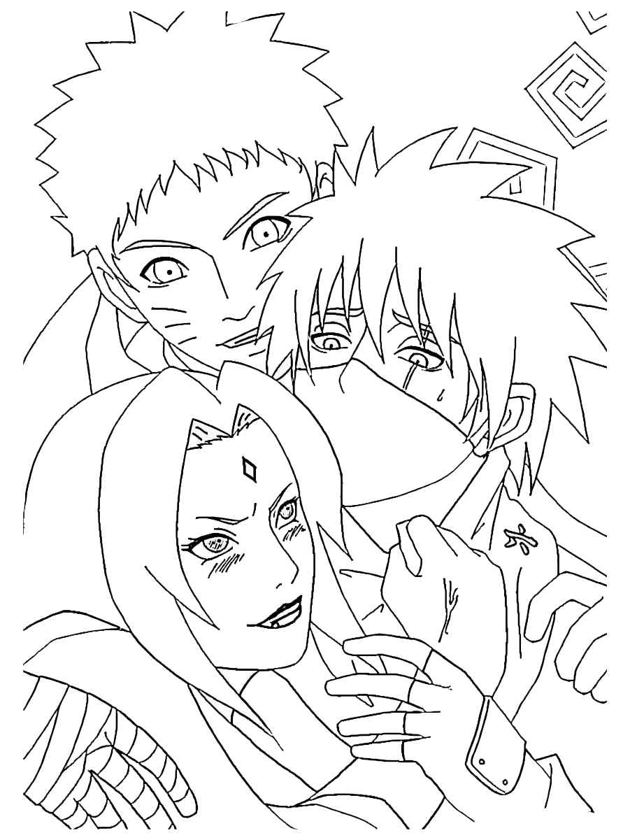 desenhos para colorir e imprimir naruto 76