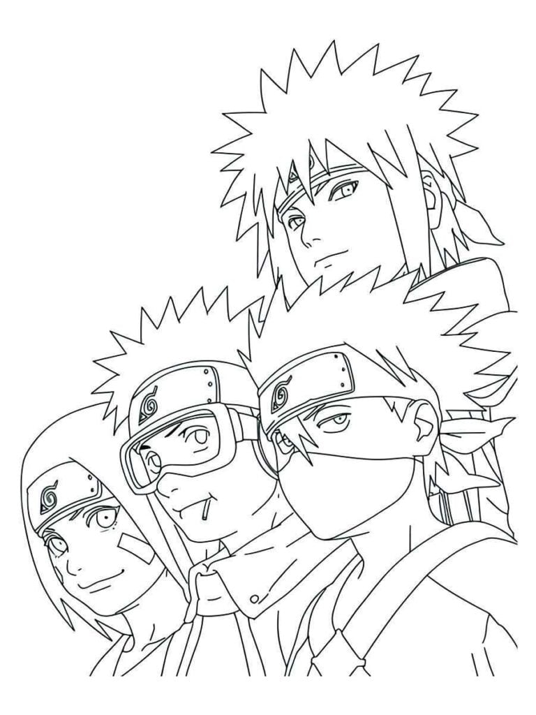 Desenhos de Naruto 7 para Colorir e Imprimir 