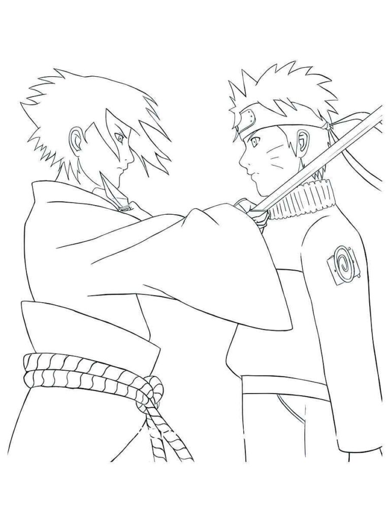 sasuke desenhos para pintar  Anime, Páginas para colorir, Naruto