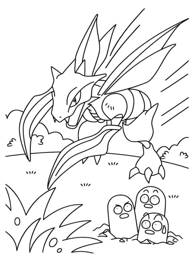 Imprimir para colorir e pintar o desenho Pokemon - 3498