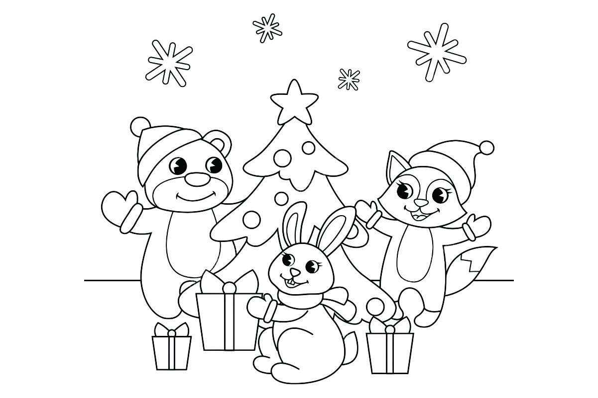 desenho comemoração do natal para colorir