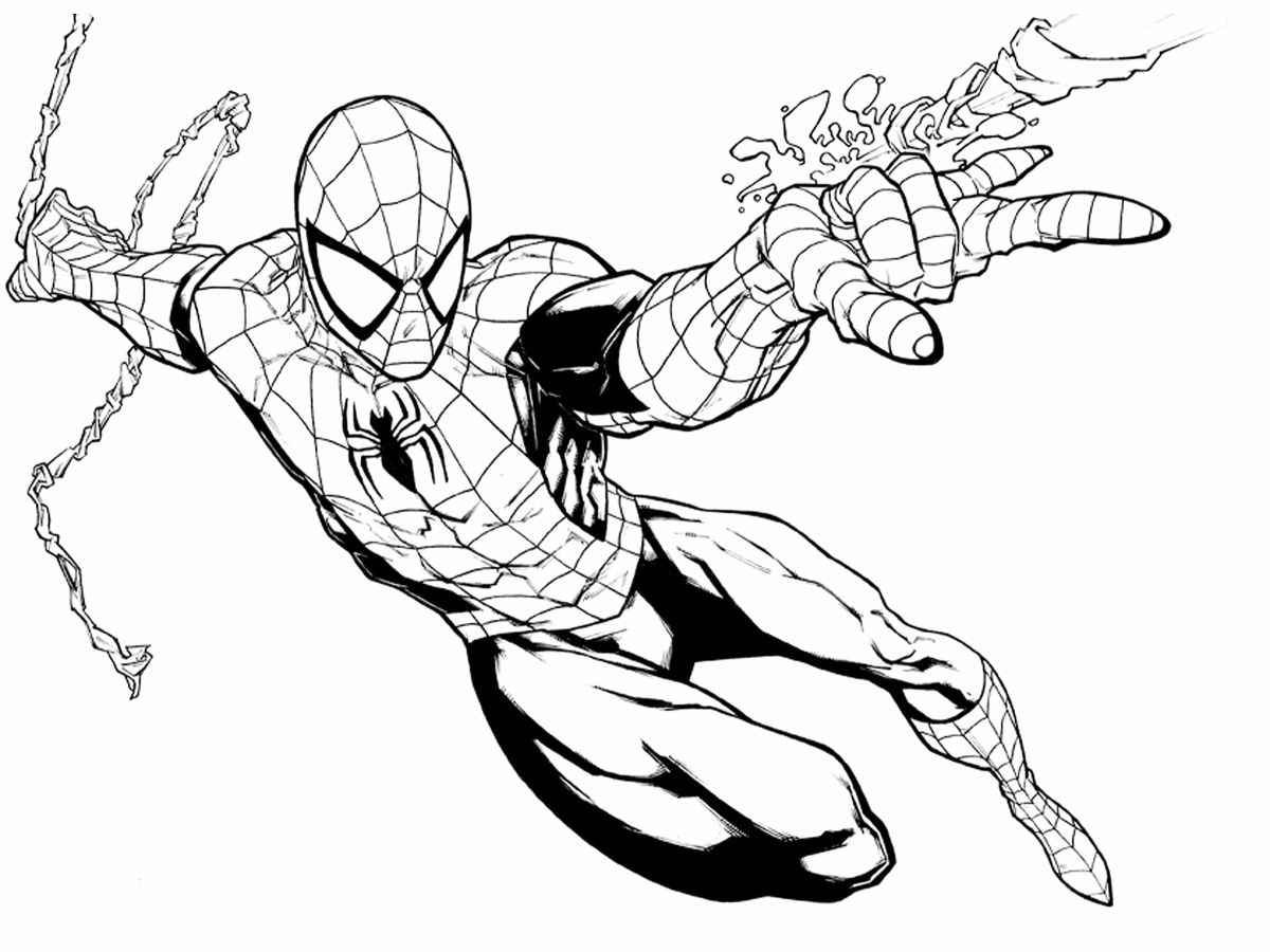 Homem-Aranha para colorir e imprimir