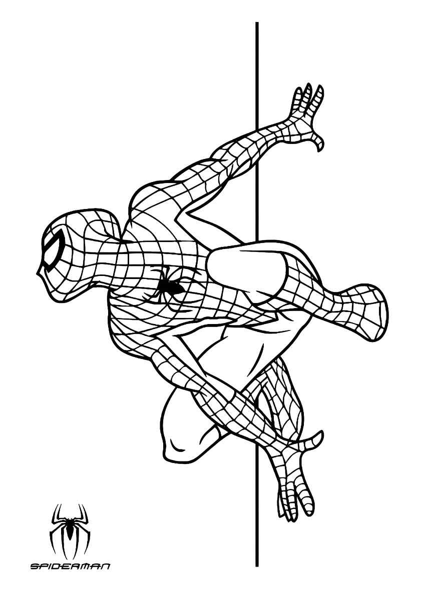 Imagem do Homem-Aranha para colorir 37