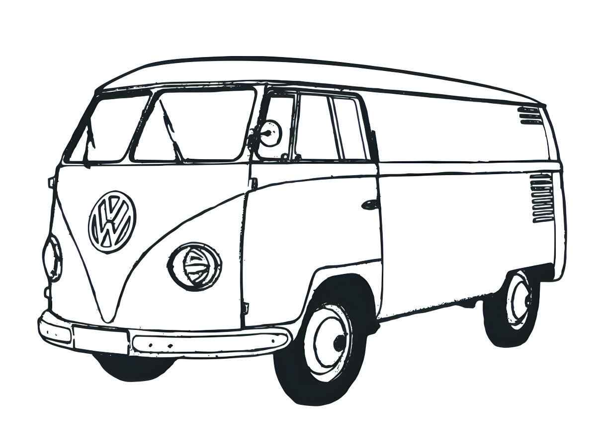 kombi para colorir