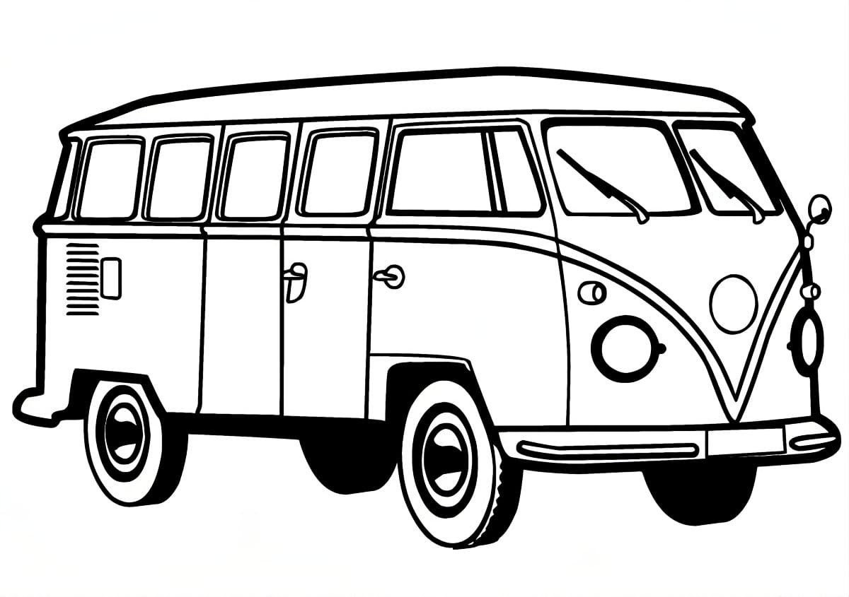 kombi para colorir antiga