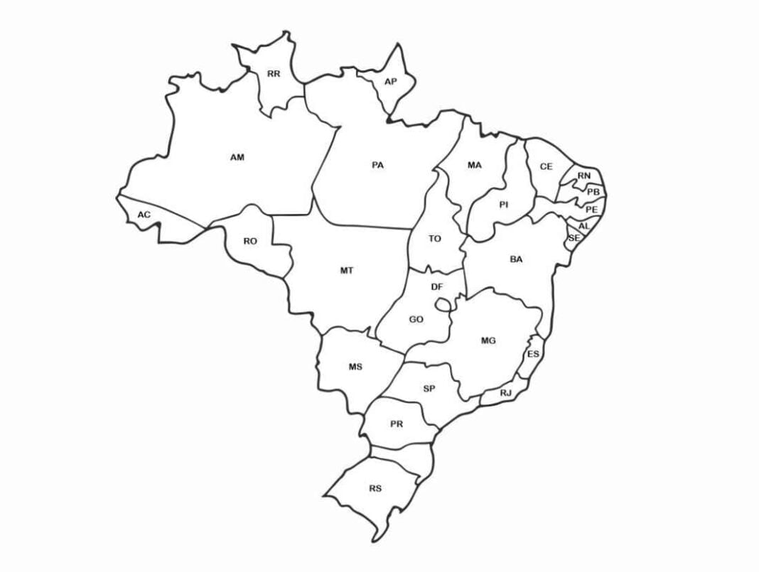 Desenhos Do Mapa Do Brasil Para Colorir 1587