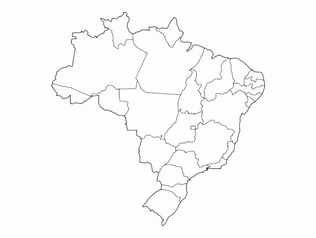 mapa do brasil para pintar