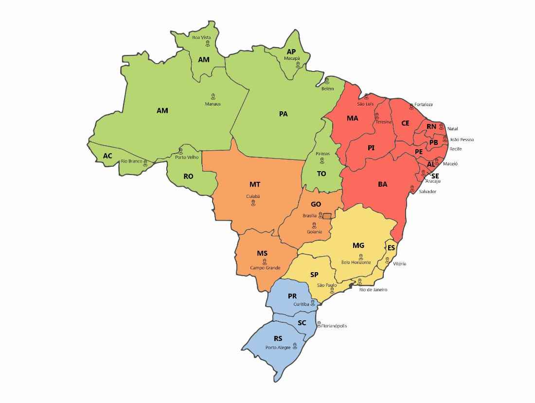 mapa do brasil para imprimir