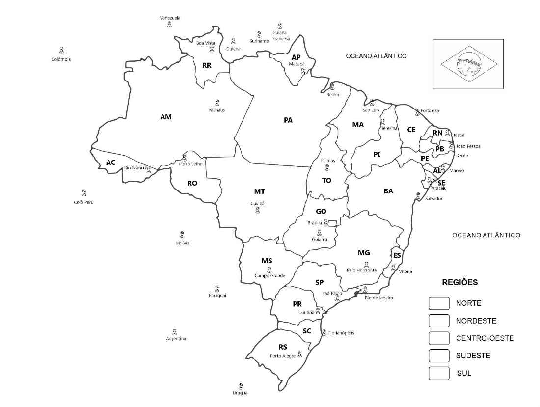 Desenhos Do Mapa Do Brasil Para Colorir 0670
